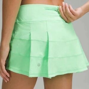 Lululemon Pace Rival Mid-Rise Skirt Pistachio Green Golf Tennis Preppy Women's 2